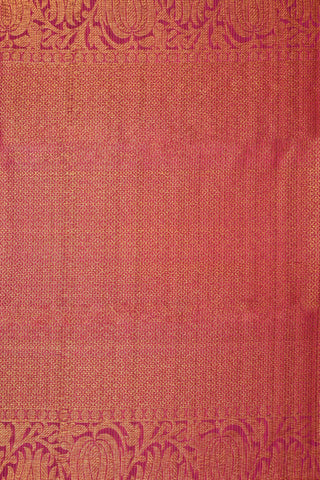 Purplish Magenta Kanchipuram Handloom Silk Saree