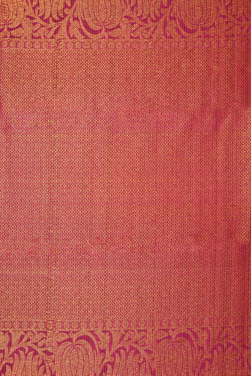 Vibrant Purple Kanchipuram Handloom Silk Saree