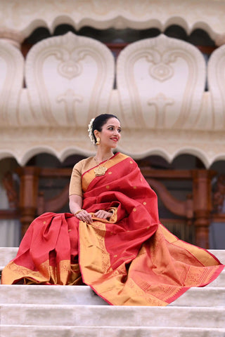 Red & Gold Kanchipuram Saree