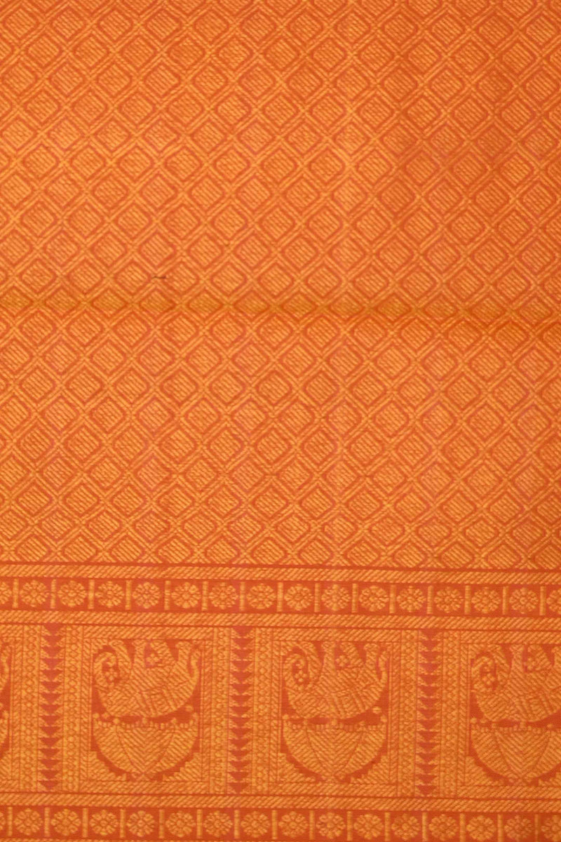 Yellow, Light Pink & Light Green Kanchipuram Handloom Silk Saree