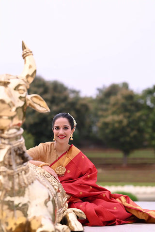 Red & Gold Kanchipuram Saree