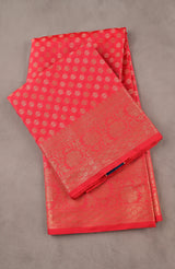 Scarlet Red Banarasi Blended Saree