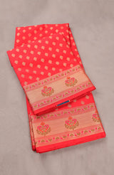 Red Banarasi Blended Saree