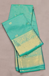 Teal Green Kanchipuram Saree