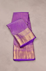 Purple Kanchipuram Silk Saree