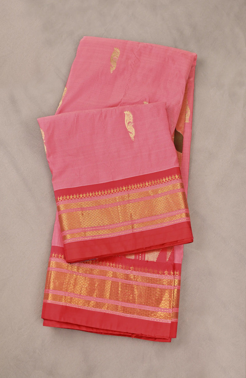 Pink Paithani Pure Silk Saree