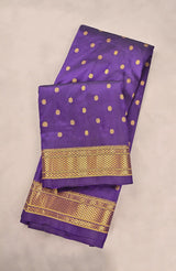 Deep Violet Paithani Pure Silk Saree (9 yards)