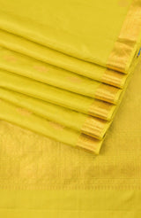 Lemon Green Kanchipuram Saree