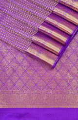 Purple Kanchipuram Silk Saree