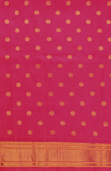 Rani Pink Paithani Pure Silk Saree