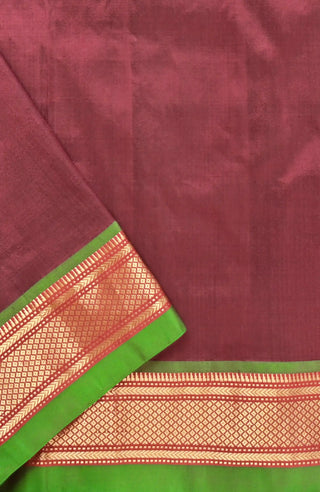 Wine Paithani Saree