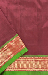 Wine Paithani Saree