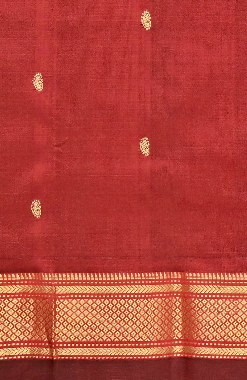 Maroon Paithani Pure Silk Saree