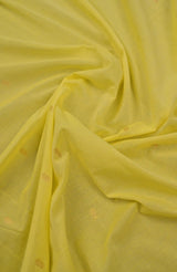 Lemon Yellow Paithani Cotton Saree