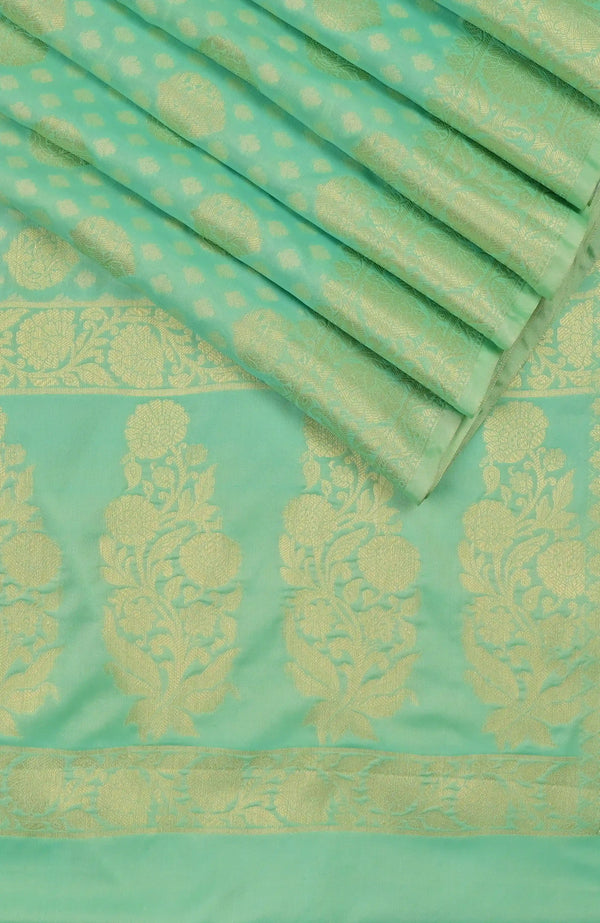 Green Banarasi Blended Saree