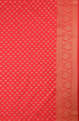 Scarlet Red Banarasi Blended Saree