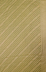 Olive Green Banarasi Chiffon Silk Saree