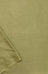 Olive Green Banarasi Chiffon Silk Saree