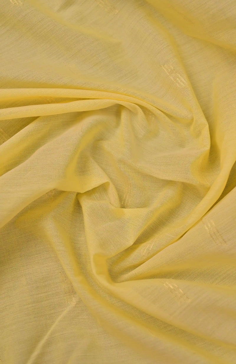 Yellow-Cream Paithani Cotton Saree