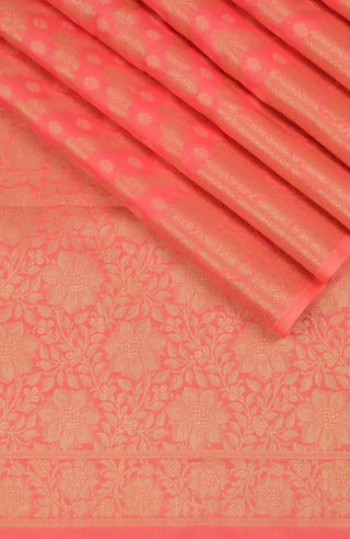 Peach Banarasi Blended Saree