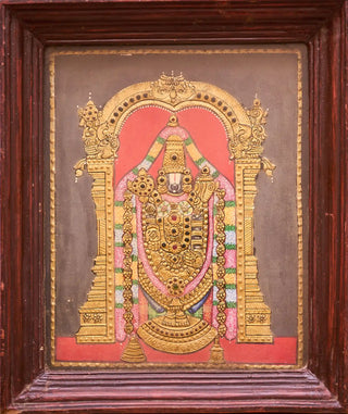 Lord Venkateshwara Tanjore Painting