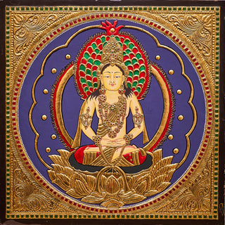 Meditative Buddha Tanjore Painting