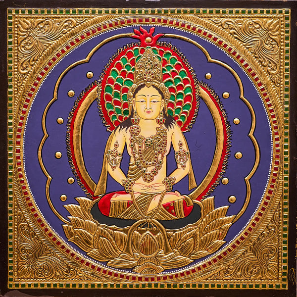 Meditative Buddha Tanjore Painting