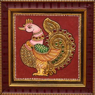 Graceful Annapakshi Tanjore Painting