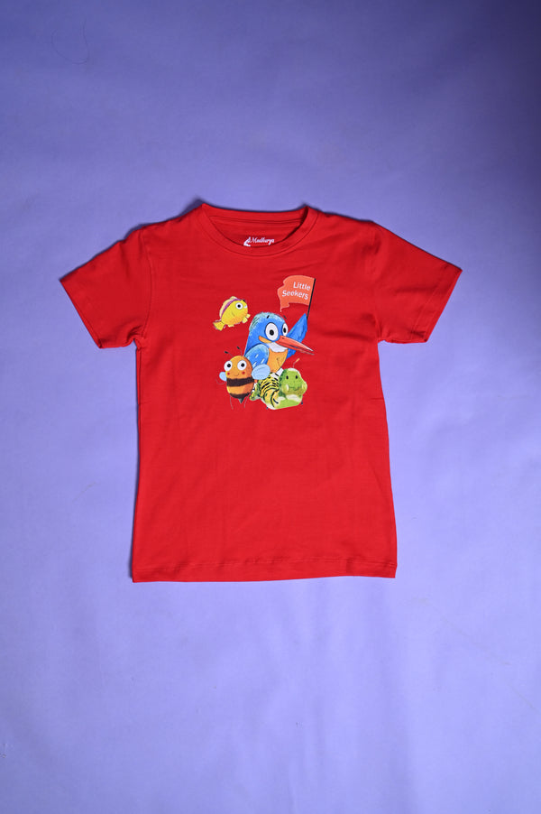 Little Seekers Red Cotton Tee