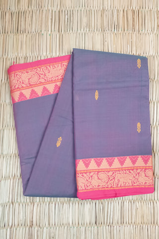 Purple Chettinad Cotton saree