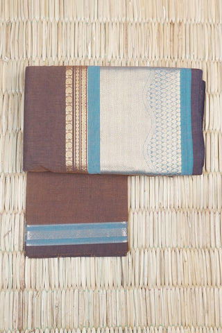 Brown Chettinad Cotton saree