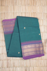 Bottle Green Chettinad Cotton saree