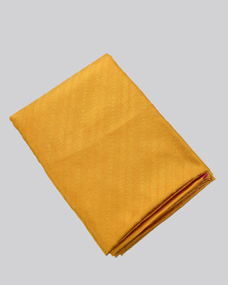 Regal Mustard Yellow Handwoven Banarasi Tanchoi Pure Silk Saree