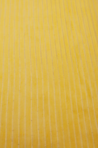 Lemon Yellow Jamdani saree