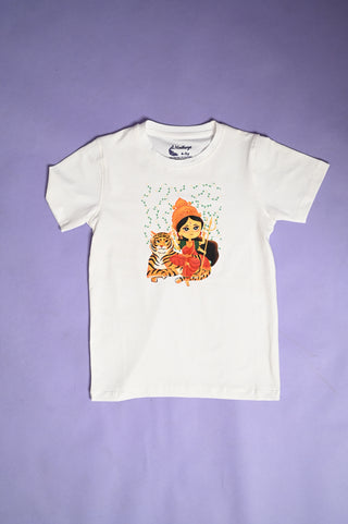 White Durga Cotton Tee