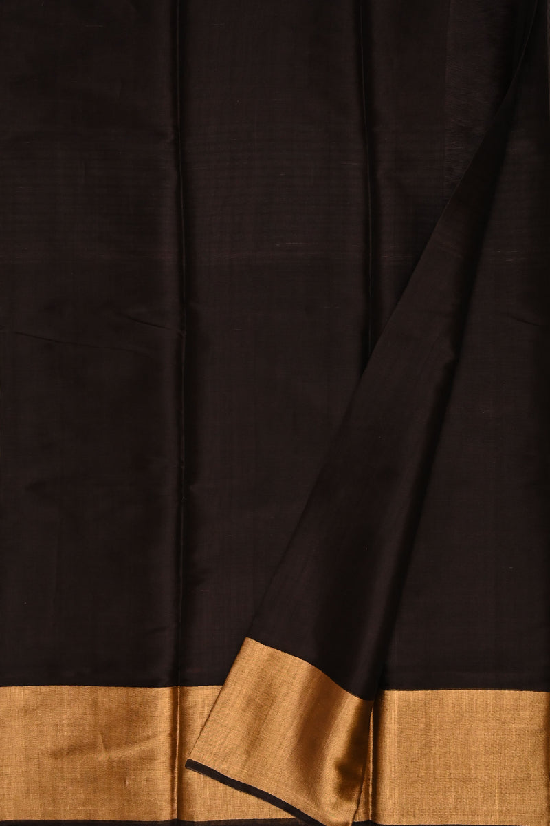 Black and Gold Chanderi Saree