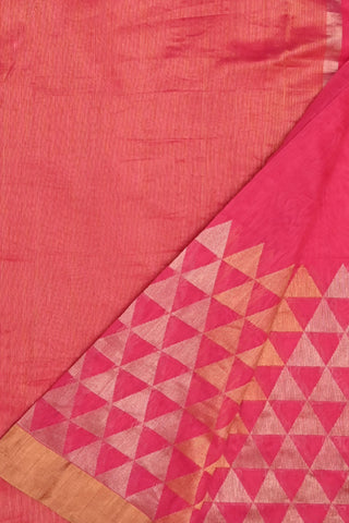 Rani Pink Chanderi Silk Saree