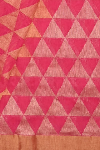 Rani Pink Chanderi Silk Saree