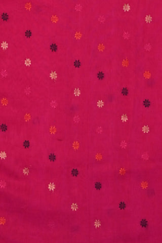 Rani Pink Chanderi Cotton Saree