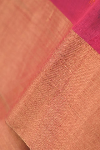 Rani Pink Chanderi Cotton Saree