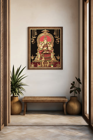 Bhuvaneswari Tanjore Painting