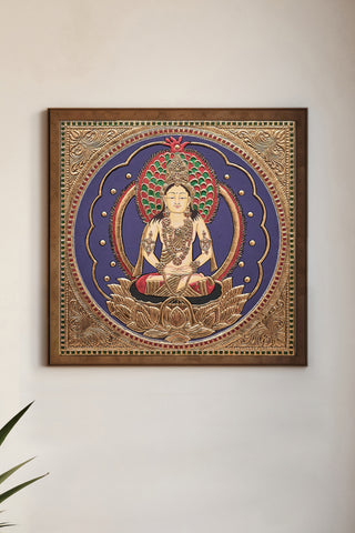 Meditative Buddha Tanjore Painting