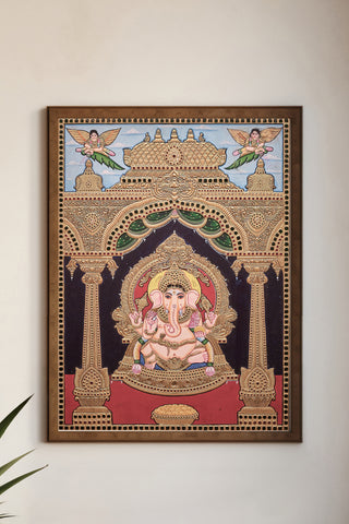 Lord Ganesha Tanjore Painting