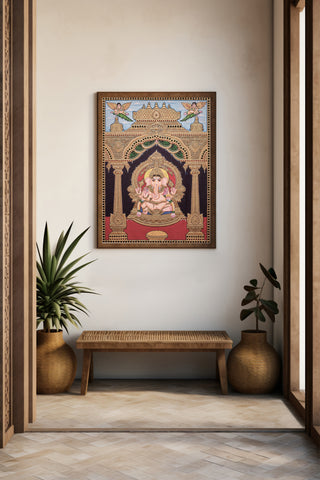 Lord Ganesha Tanjore Painting