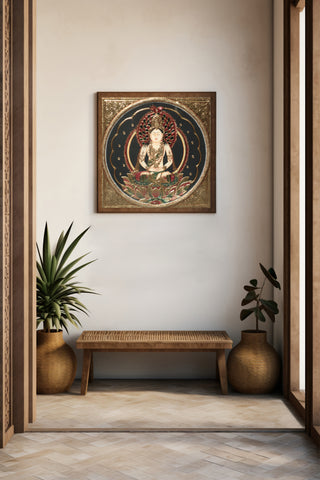 Handmade Buddha Tanjore Painting