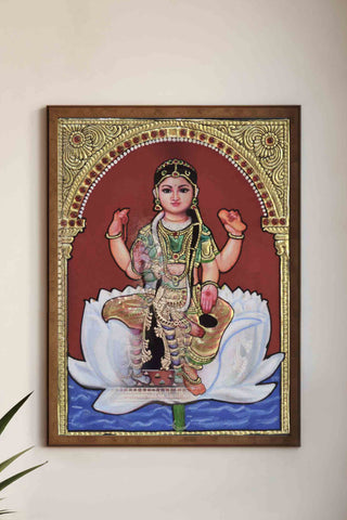 Narayani Bala Tripura Sundari Tanjore Painting