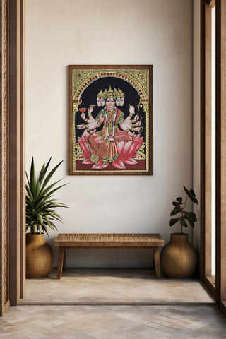 Devi Gayathri Tanjore Painting