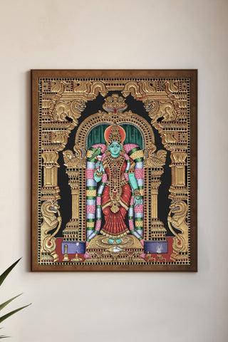 Goddess Kanyakumari Tanjore Painting