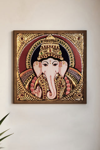 Lord Ganesha Tanjore Art