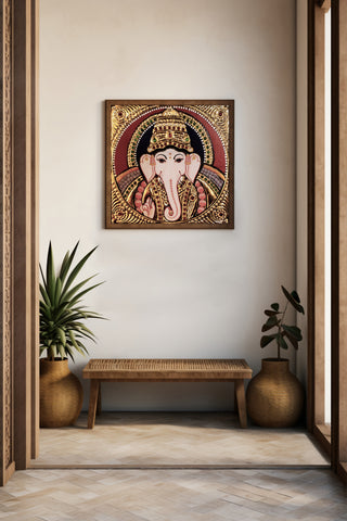 Lord Ganesha Tanjore Art